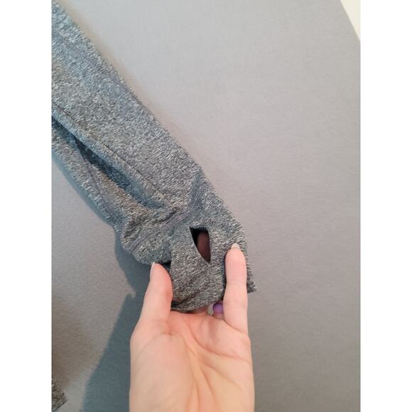 Victoria’s Secret PINK Gray 1/4 Zip Pullover – Sz Small – Logo Dog – Thumb Holes - Picture 9 of 9